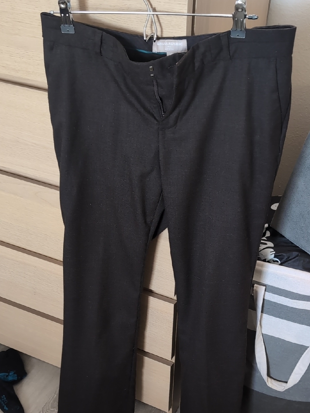 Banana Republic Women's Martin Fit Brown Wool Dress Pant - Slim Straight